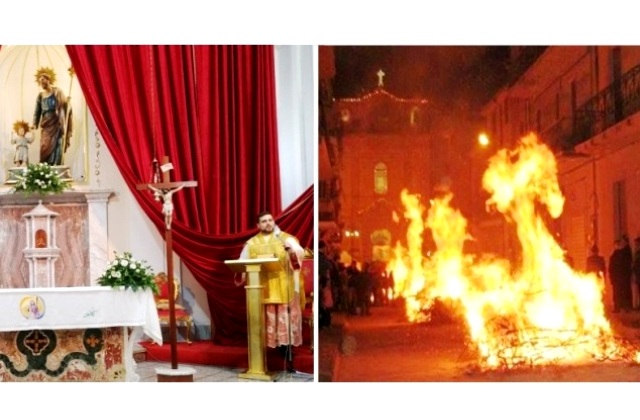 Niscemi. Fervono i preparativi della Festa in onore di "San Giuseppe", con le "luminarie" 